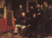 Henri Fantin-Latour An Atelier in the Batignolles oil painting reproduction